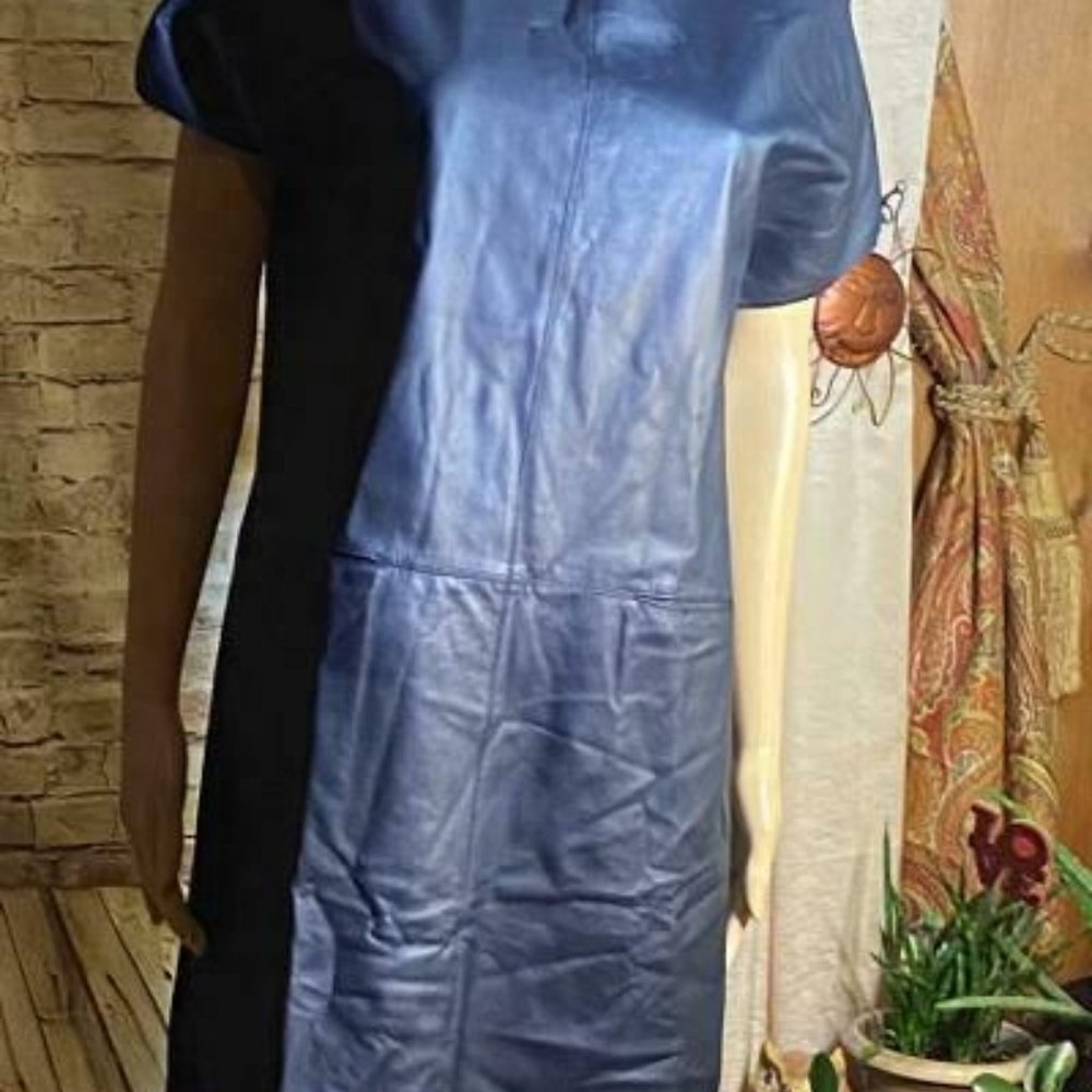 * Maliparmi Size 42 Short Sleeve Dark Grey Dress